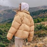 clean puffy coat