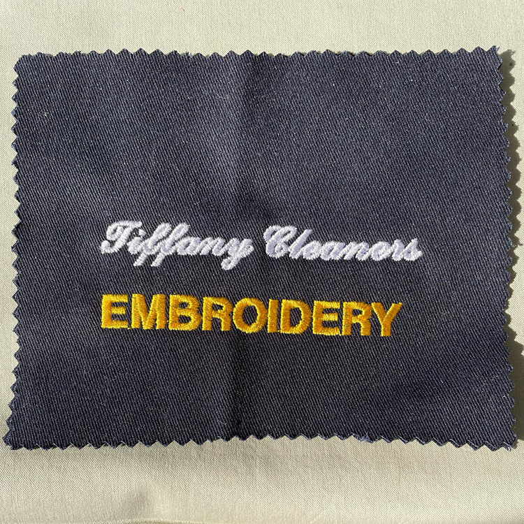 Tiffany offers embroidery service for your items